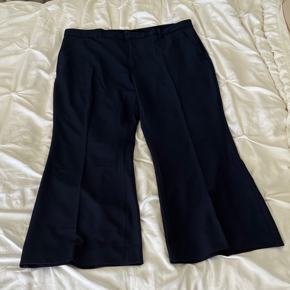 Ann Taylor Navy Tailored Dress Pants